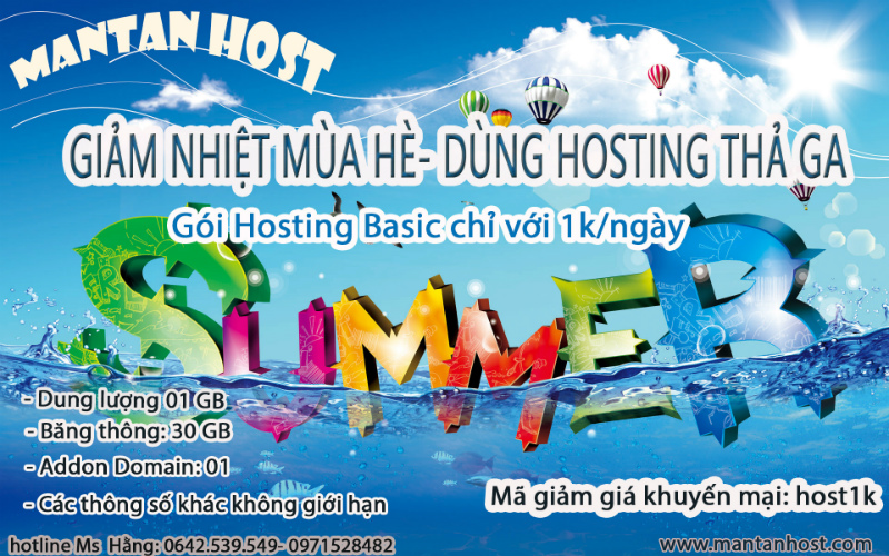 Khuyễn mãi hosting giá 1k/ngày